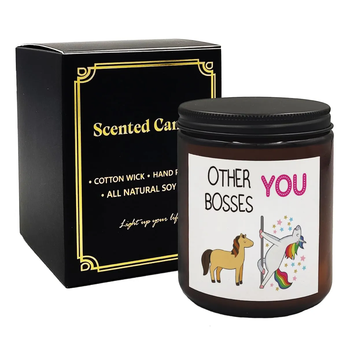 Mancheng-zi Boss Gifts for Women, Boss Candle, Bosses Day Gifts for Women, Candle Gifts for Female Boss Manager Boss Lady, Christmas Boss Day Gift for Girl Boss, Other Bosses and You Scented Candles