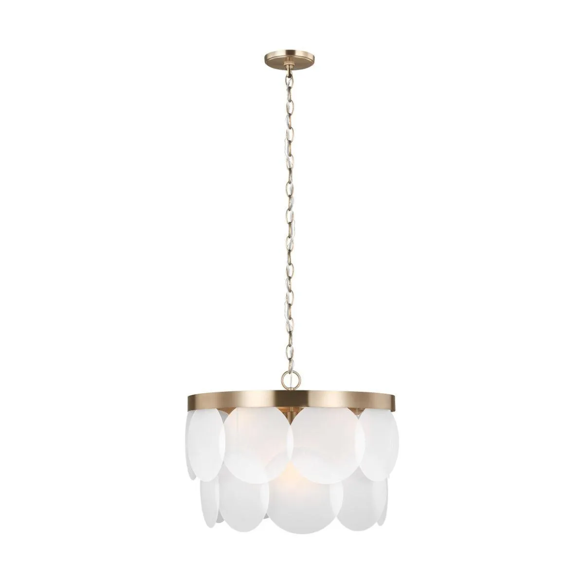 Mellita 21 in. 6 Lights LED Pendant Light Brass Finish