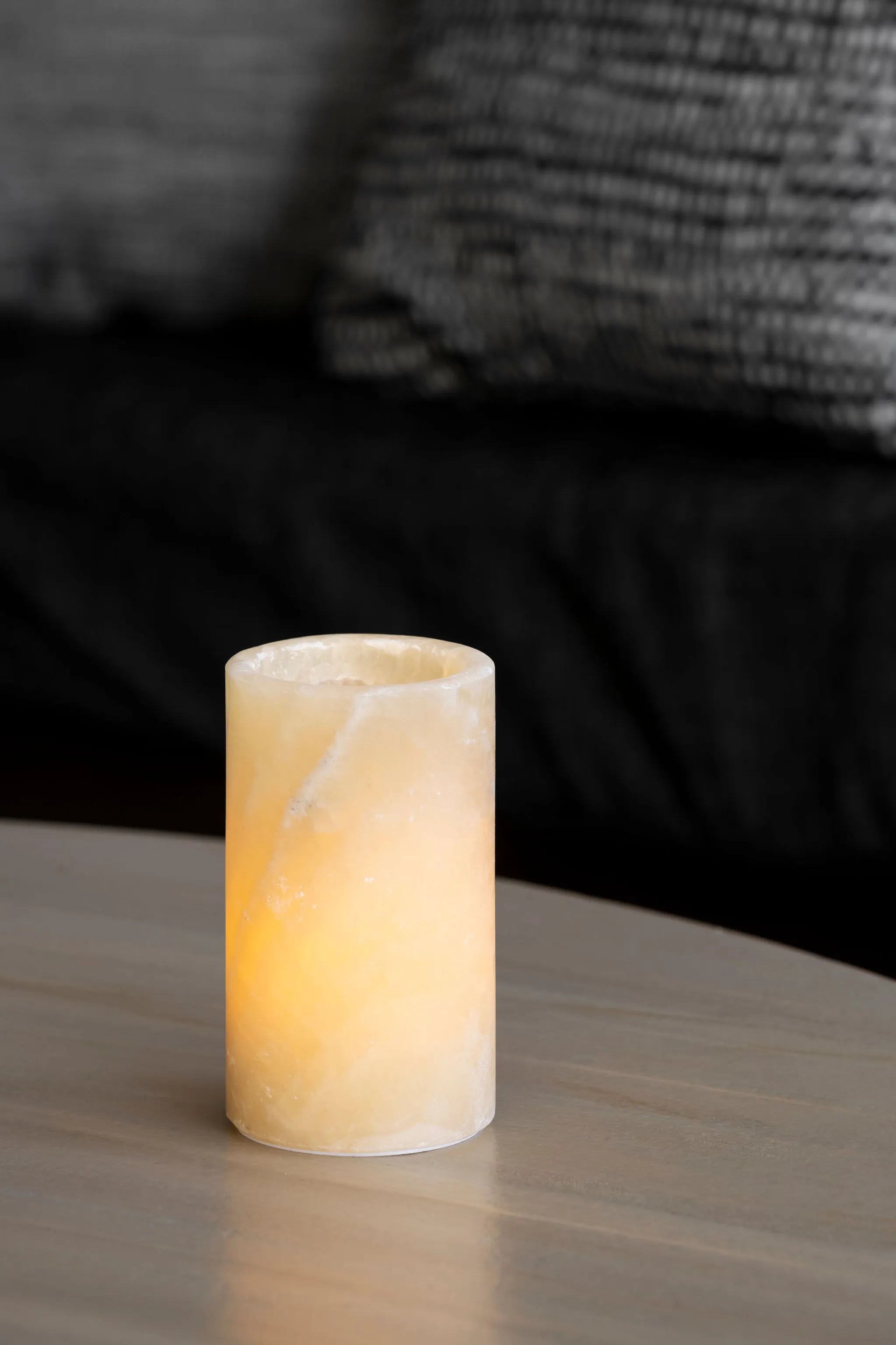 Natural Onyx Stone Candle Holders, 6 ct