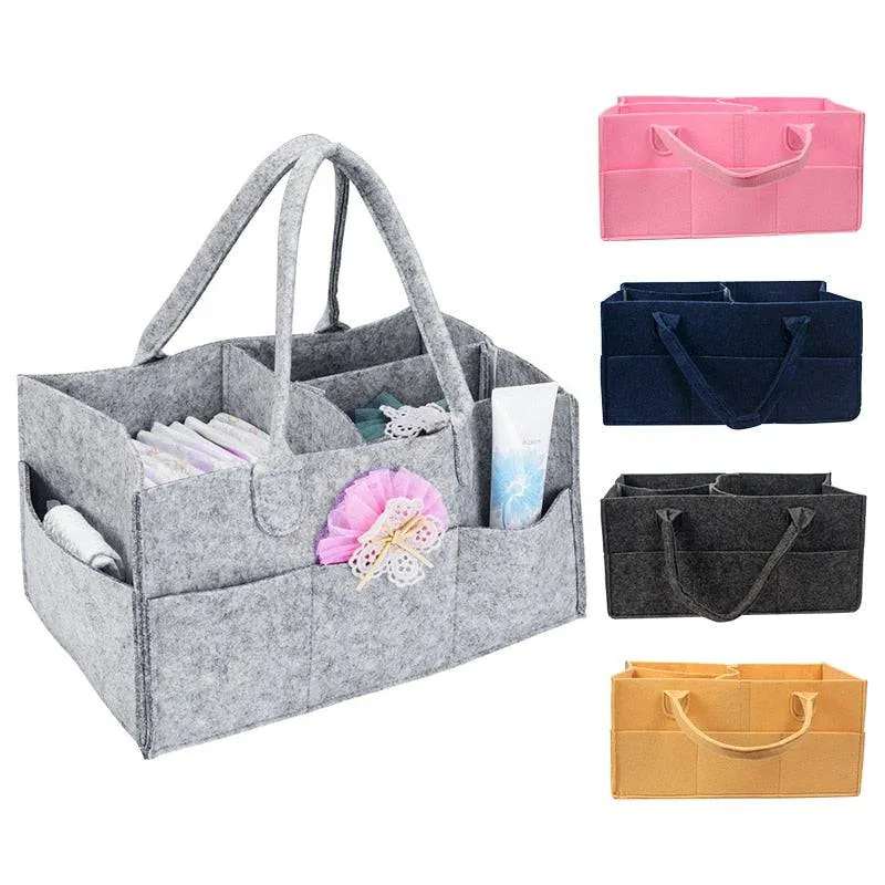 Newborn Baby Diaper Bag Organizer Nappy Bag Maternity Handbag Nursery Storage Portable Holder Bag Foldable Baby Care Container