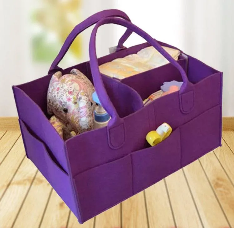 Newborn Baby Diaper Bag Organizer Nappy Bag Maternity Handbag Nursery Storage Portable Holder Bag Foldable Baby Care Container