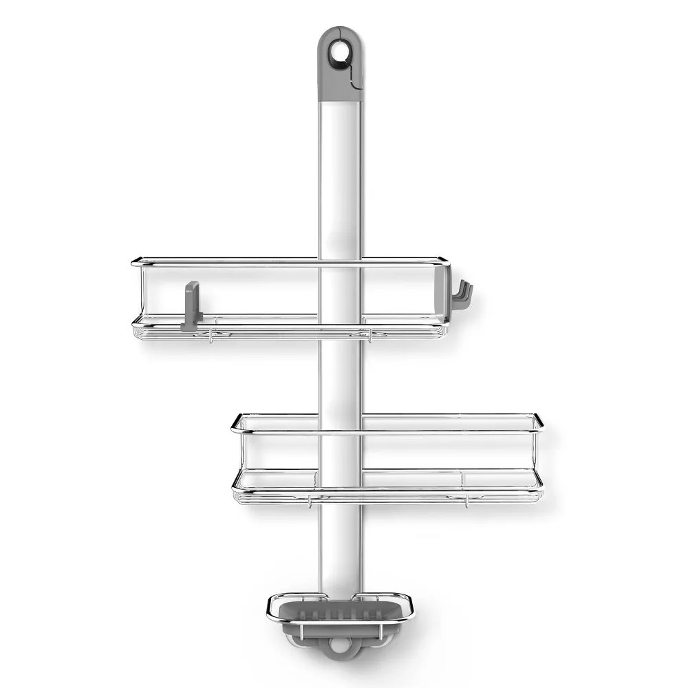 Open Box - simplehuman Adjustable Shower Caddy Stainless Steel/Silver