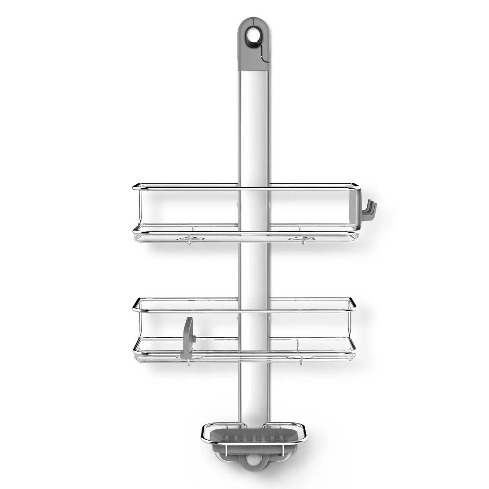 Open Box - simplehuman Adjustable Shower Caddy Stainless Steel/Silver