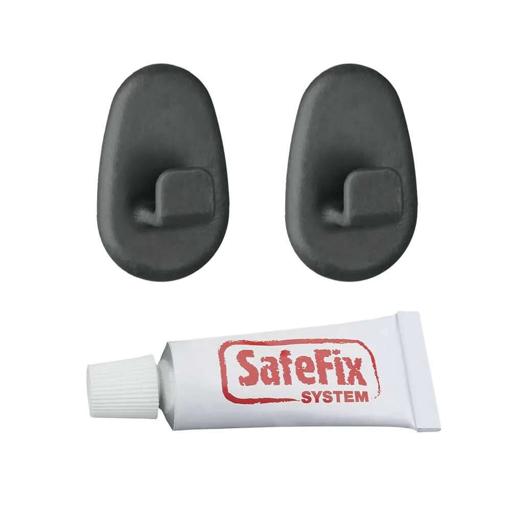 Origin Safe-Fix Adhesive Hooks 2 Pack Matte Black