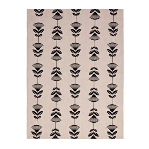 Pohutukawa Tea Towel - Black