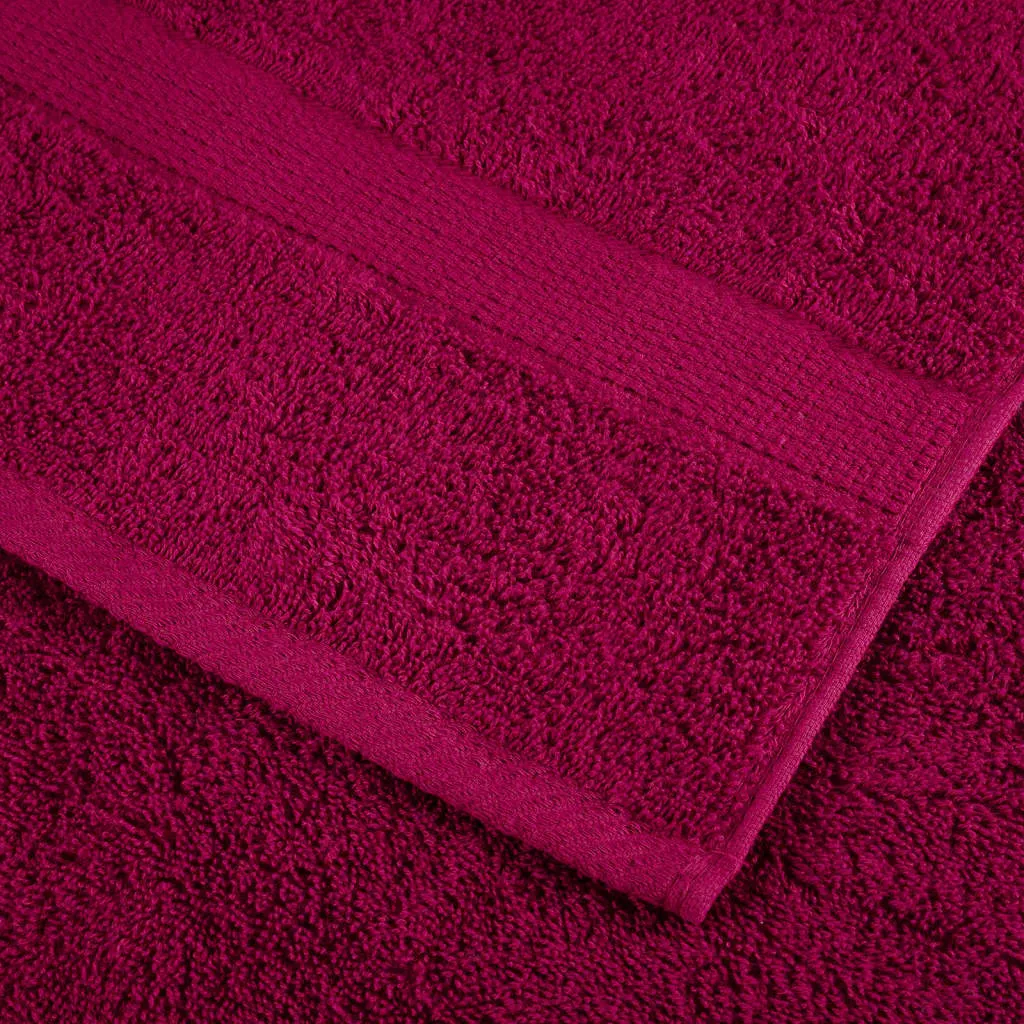 Premium Sauna Towels 2pcs Bordeaux 80x200cm 600gsm 100% Cotton