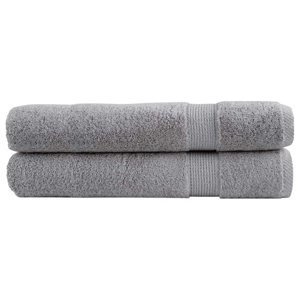 Premium Sauna Towels SOLUND 2pcs Grey 80x200cm 600gsm