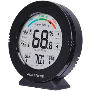 Pro Accuracy Indoor Temperature and Humidity Monitor with Alarms