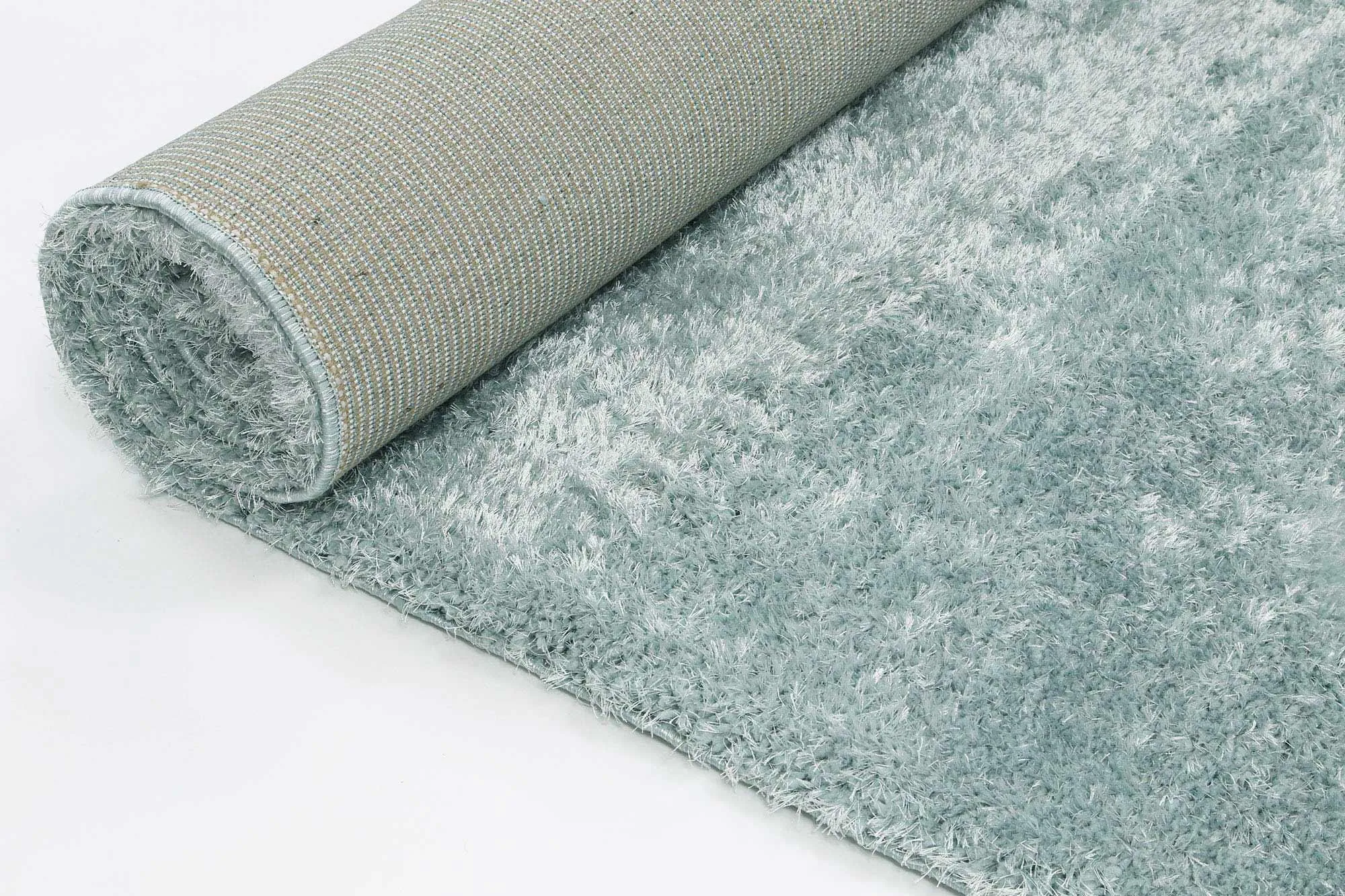 Puffy Soft Shaggy Teal Blue 200x290 cm