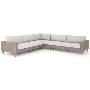 Remi Outdoor Sectional, Stone Grey