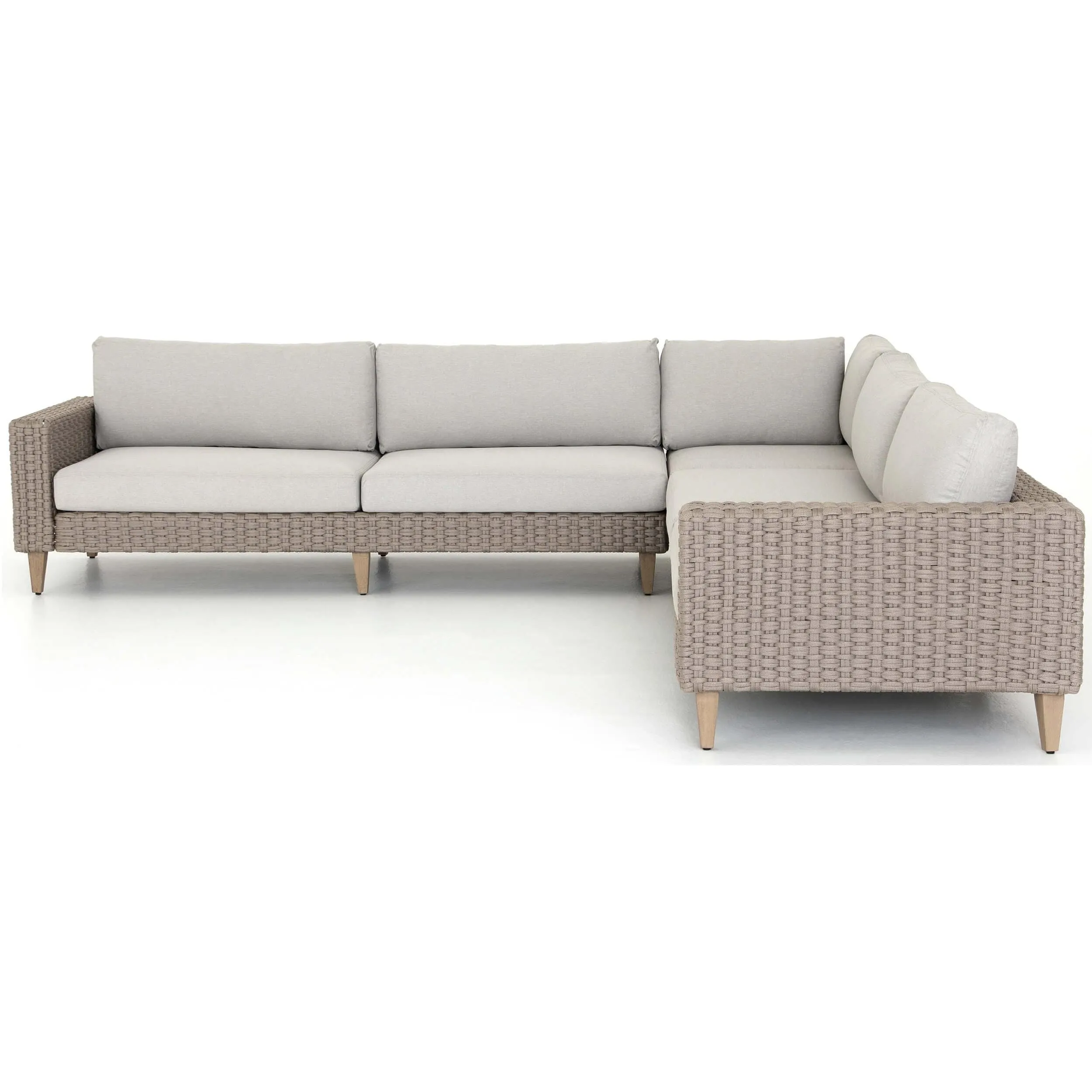 Remi Outdoor Sectional, Stone Grey