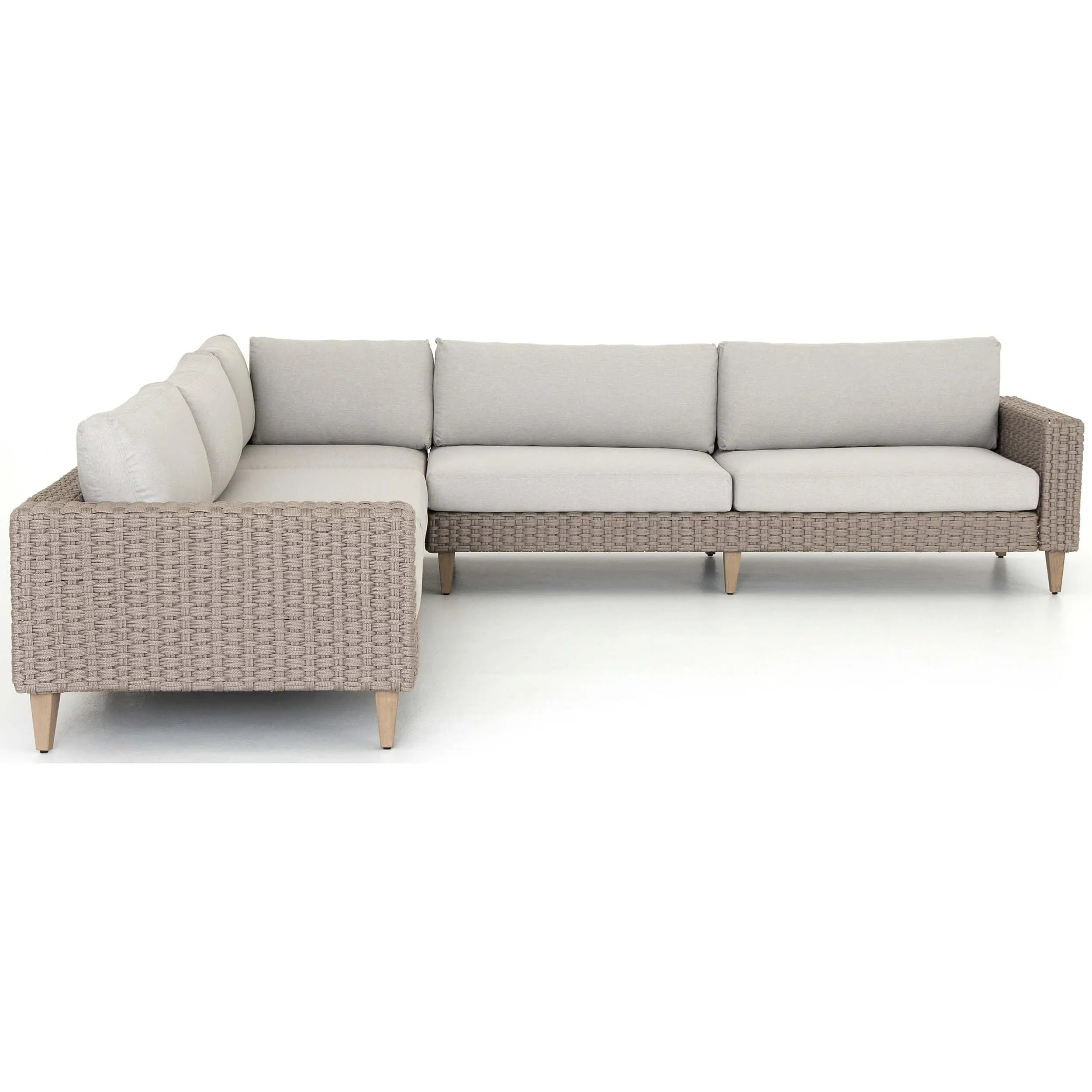 Remi Outdoor Sectional, Stone Grey