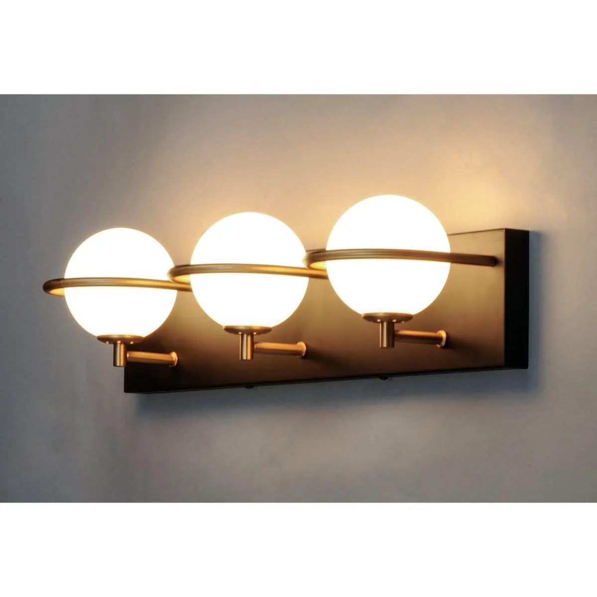 Revolve 20 in. 3 Lights LED Vanity Light Gold Finish