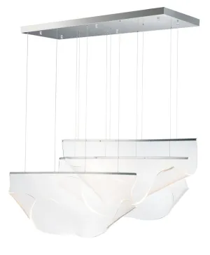 Rinkle 14.25" 3 Light Multi-Light Pendant in Polished Chrome