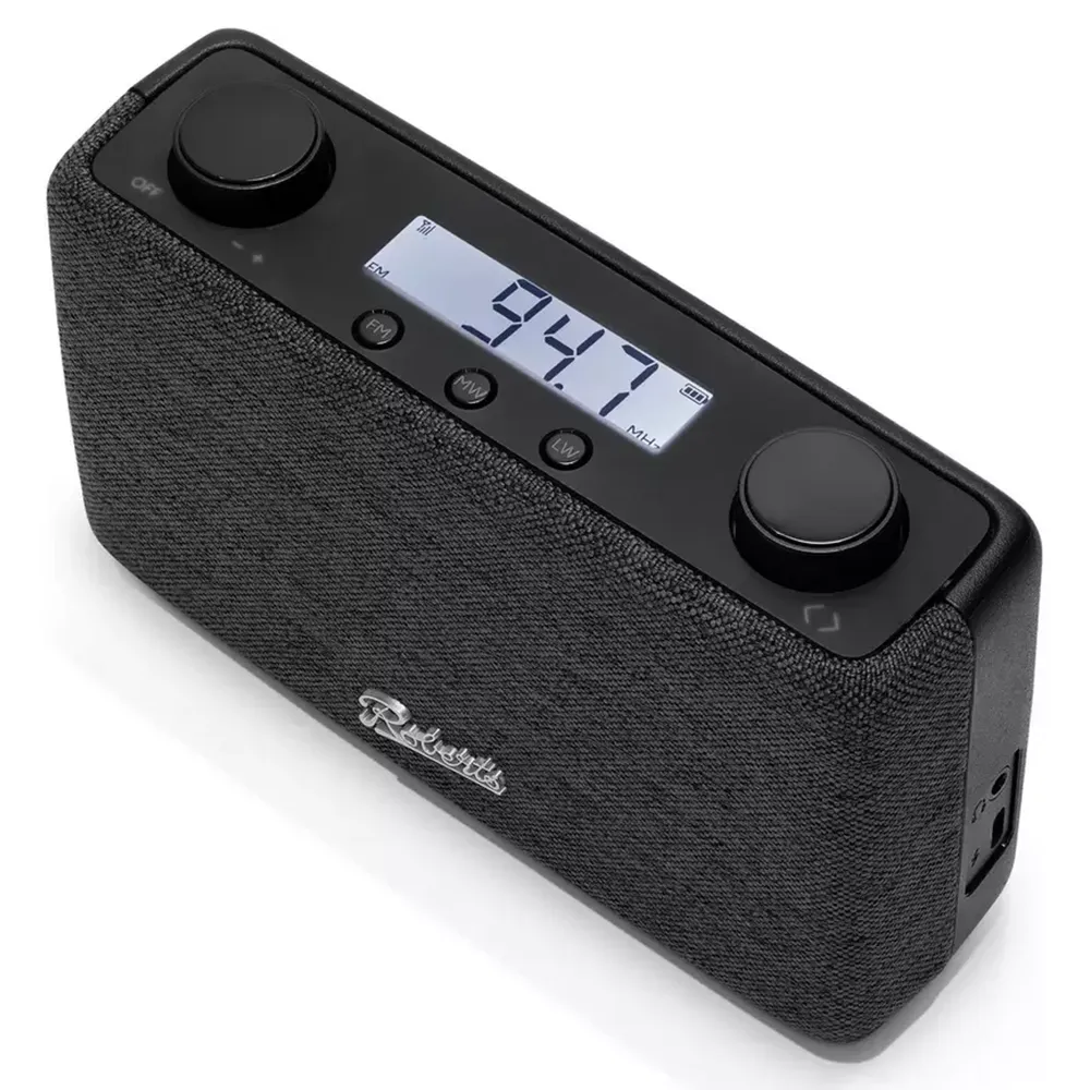 Roberts Play FM/MW/LW Portable Radio - Black | PLAYFM