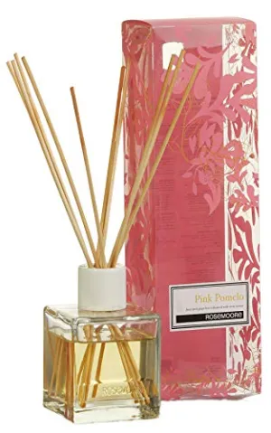 Rosemoore Reed Diffuser Set | Aroma Reed Diffuser | Reed Diffuser Home Fragrance | Scented Reed Diffuser for Offices, Home, Hotel, Bathroom & Living Room Room, Pink Pomelo - 200ml with 10 Reed Sticks