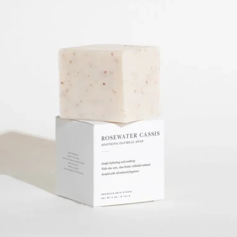 Rosewater Cassis Soothing Oatmeal Bath Bar