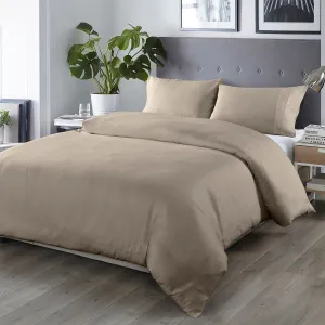 Royal Comfort Bamboo Blended Quilt Cover Set 1000TC Ultra Soft Luxury Bedding Double Grey