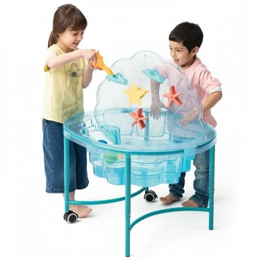 Sand and Water Clam-Shaped Sensory Table