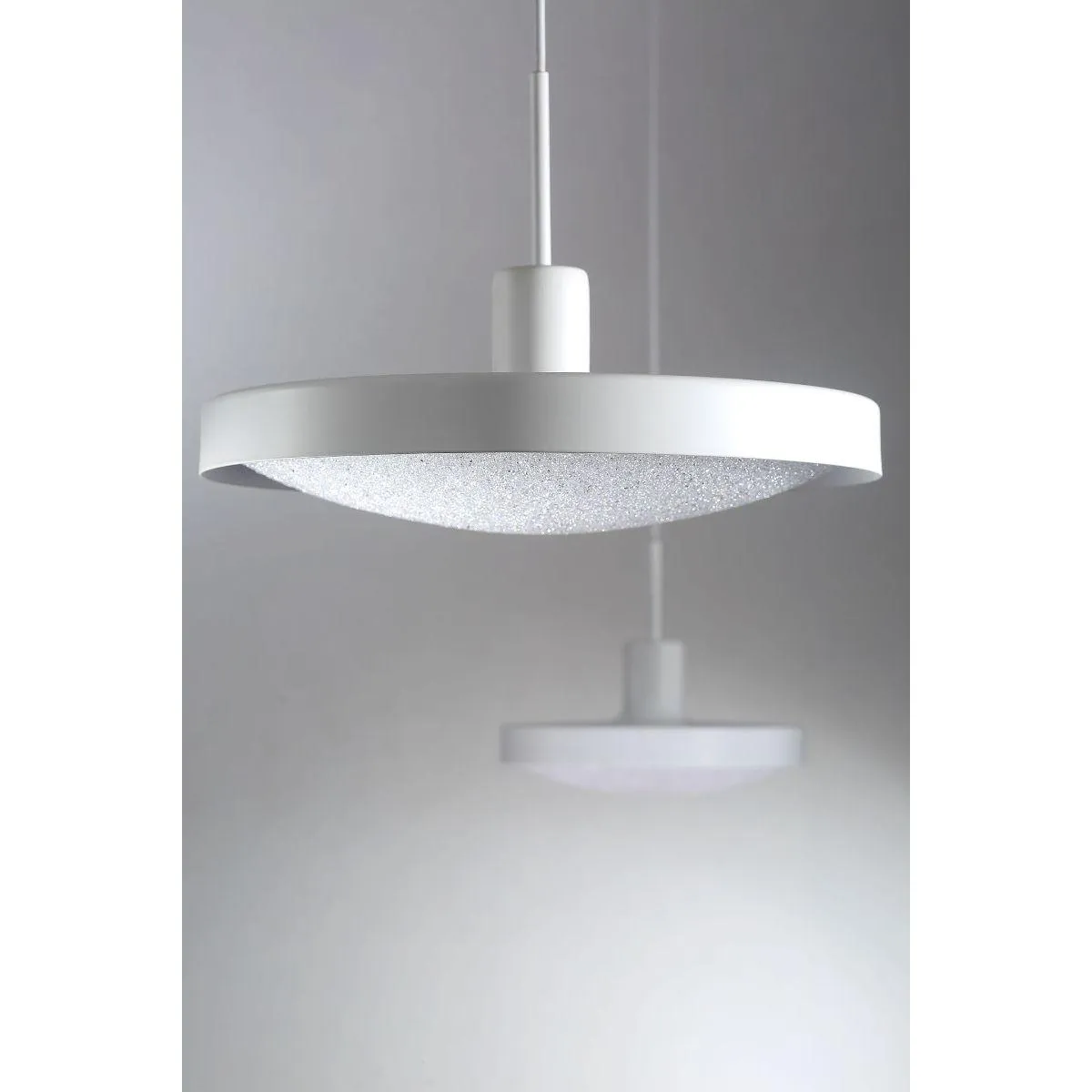 Sandstone 20 in. LED Pendant Light White Finish