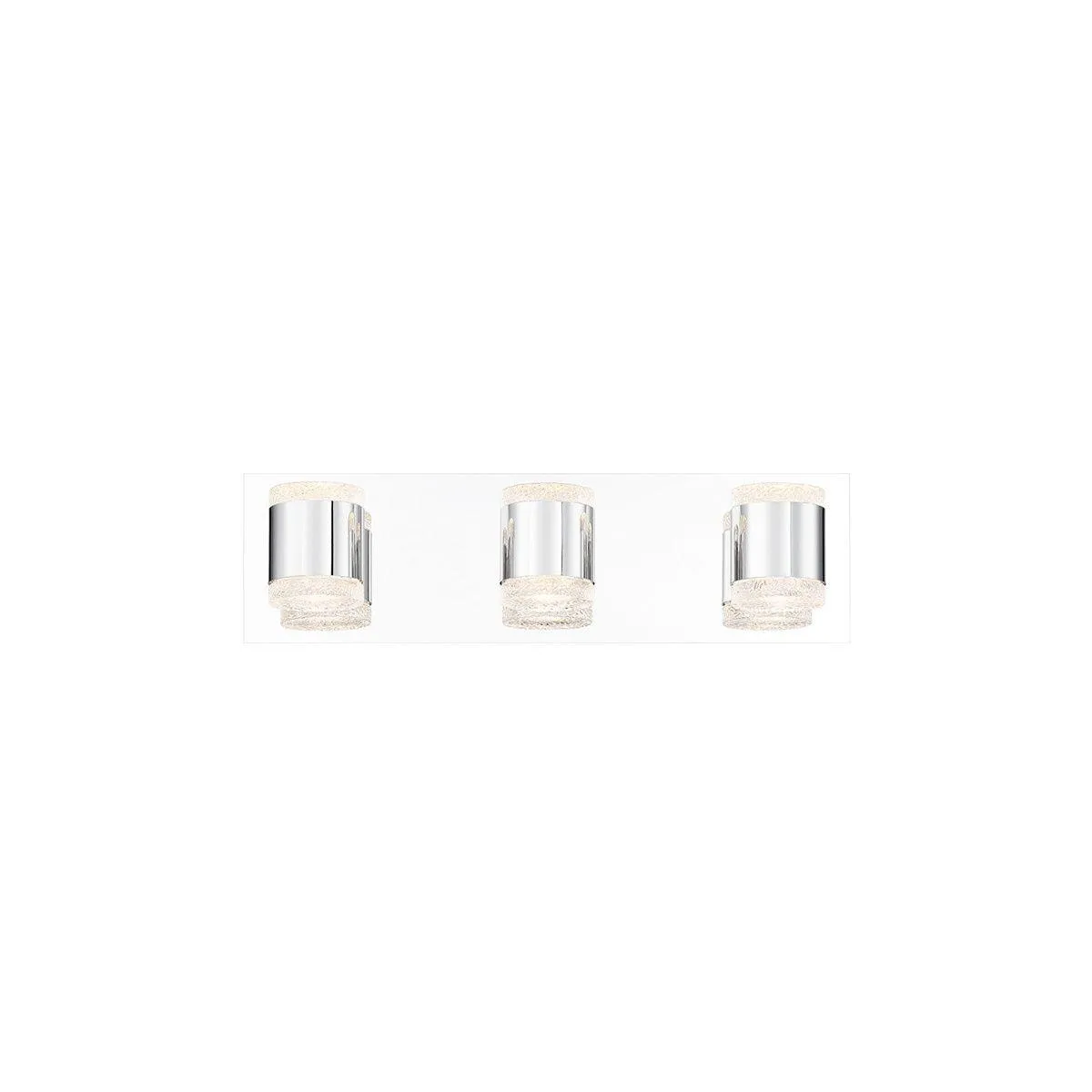 Seaton 18 in. 3 lights LED Vanity Light Chrome Finish