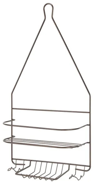 Simple Spaces SS-SC-25-VB Shower Caddy, 2-Shelf, Steel, 10 in OAW, 19 in OAH, 4-1/4 in OAD, 10 lb :EA: QUANTITY: 1