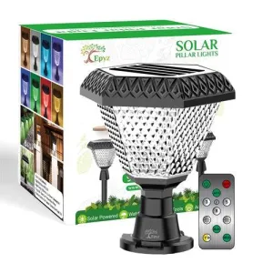 Solar Pillar Lights Outdoor