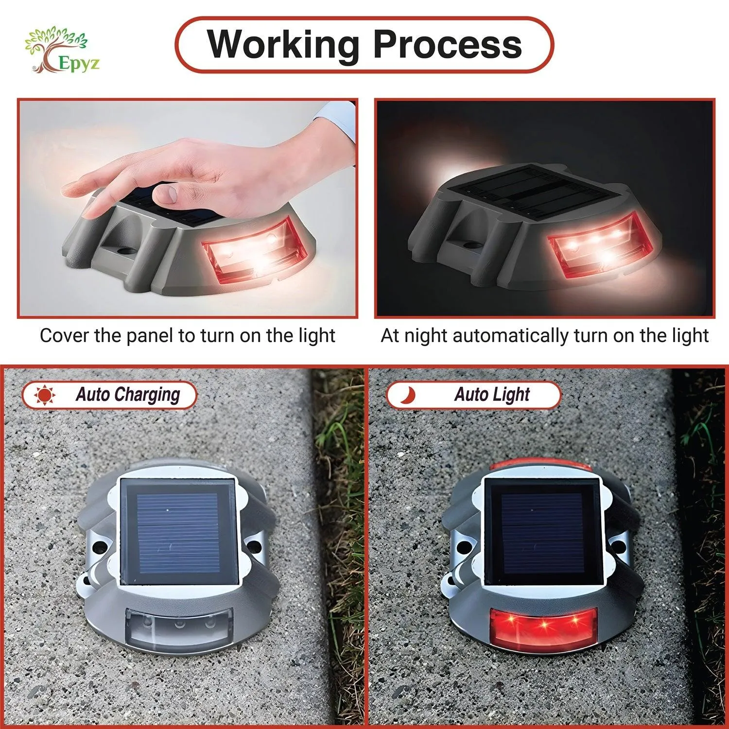 Solar Road Stud Lights | Solar Stud Round Light