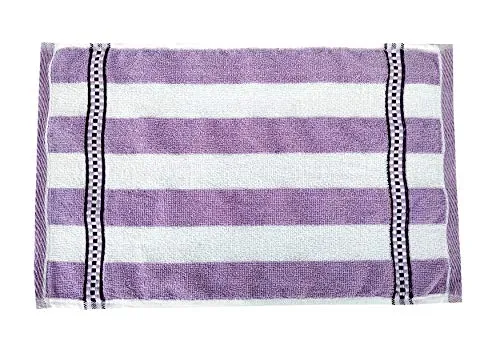 Space Fly High Absrobent Cotton Striped Hand Towels Best Use for Kitchen and Bathroom (Size: 11X 17 inch_Multi Color) (Set of 6)