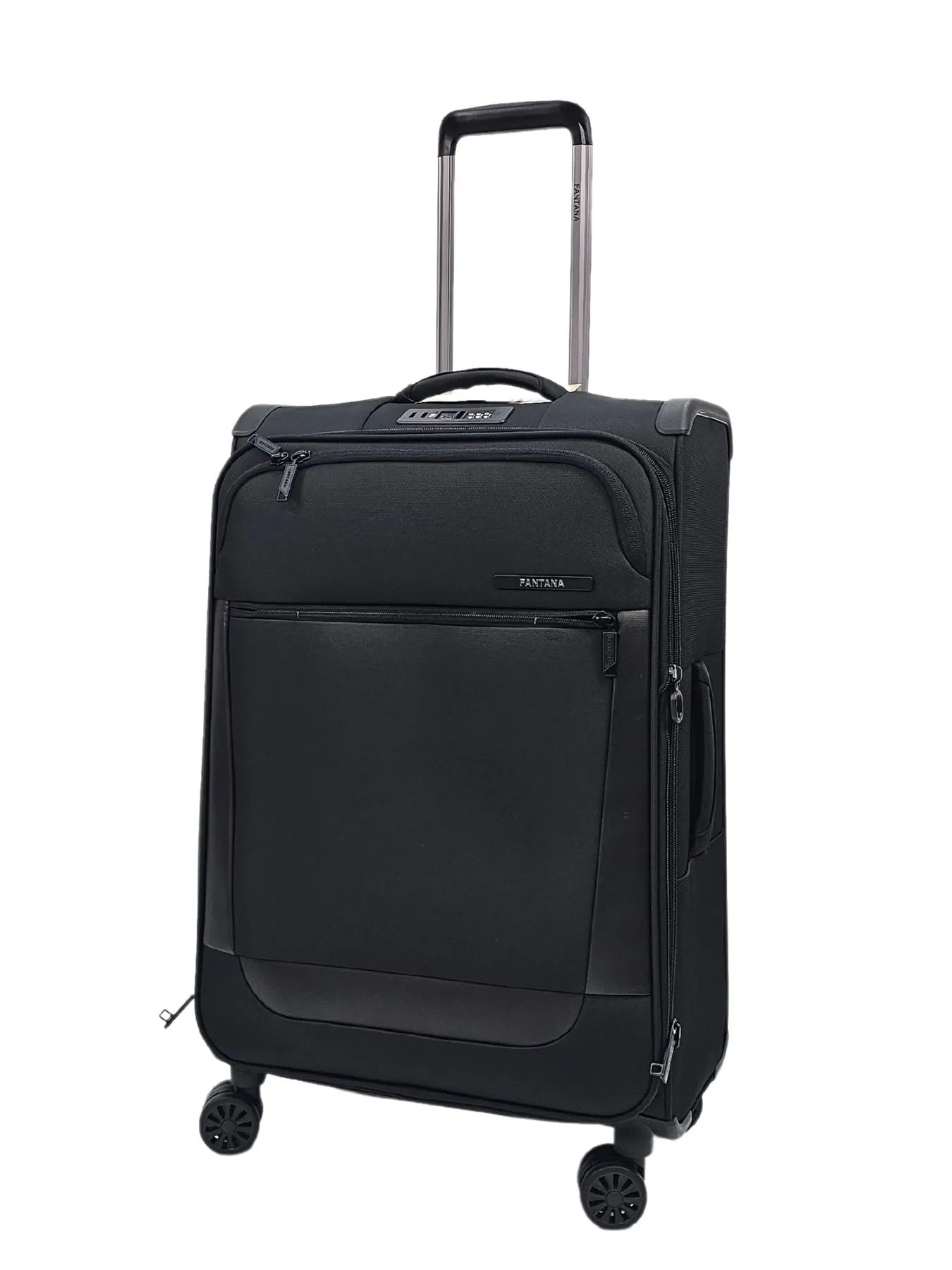 Suitcase Travel Bag Carry On Hand Cabin Check in Soft Case Luggage Trolley Zipped Compartments