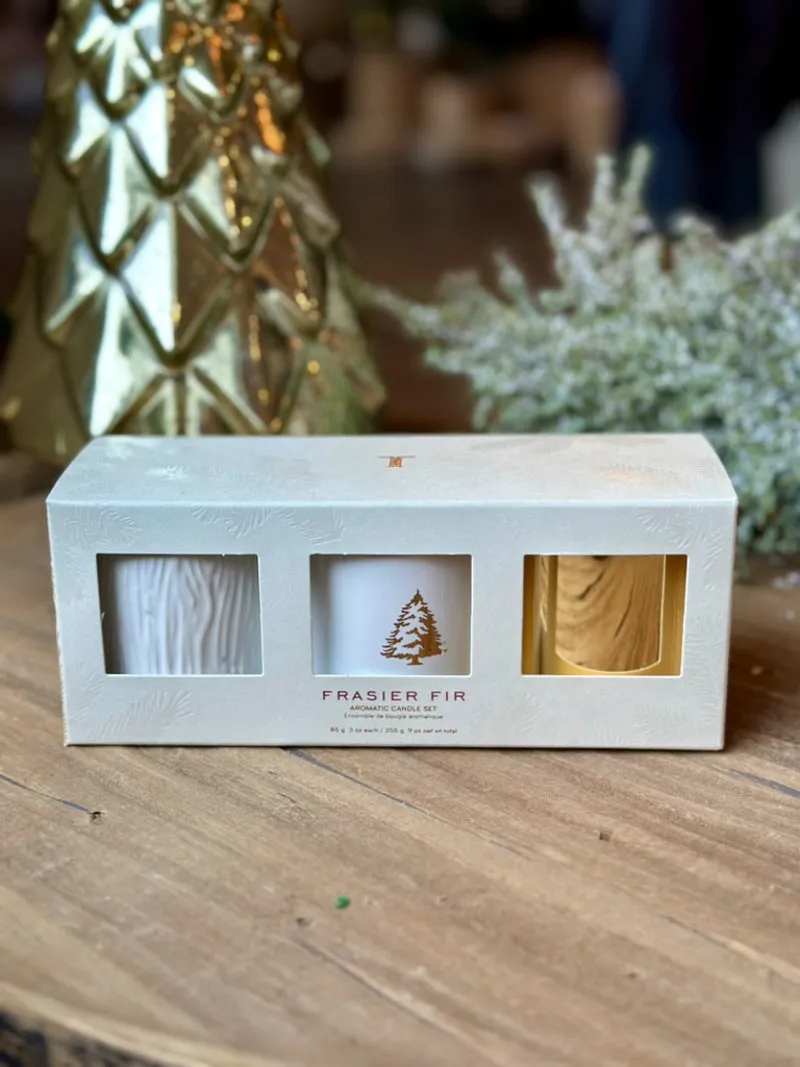 Thymes Frasier Fir Candle Trio Set - 3oz each