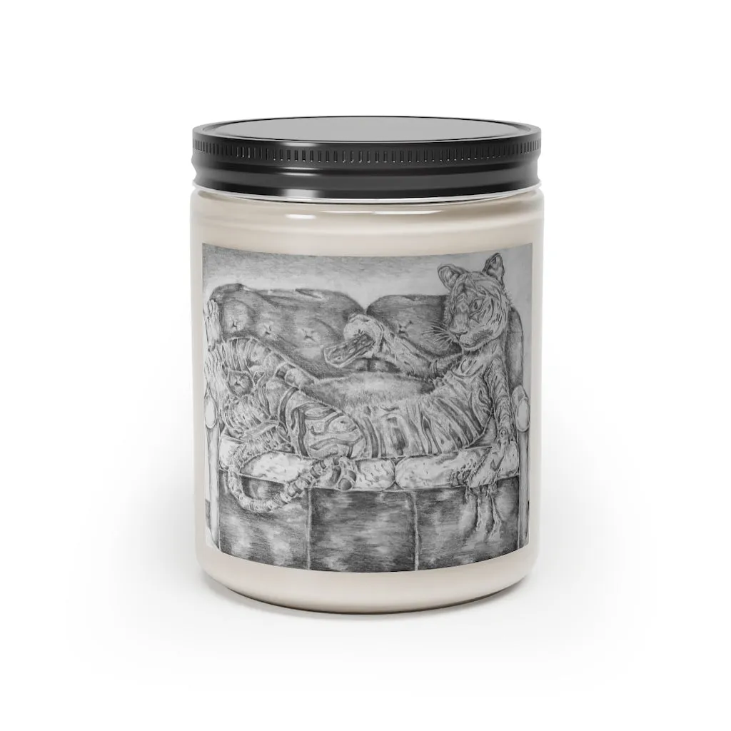 Tiger on a Couch Scented Candle, 9oz