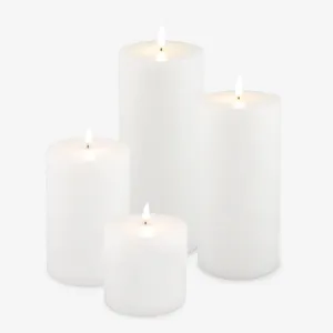 Uyuni Lighting Flameless Candles (White 10cm Wide)