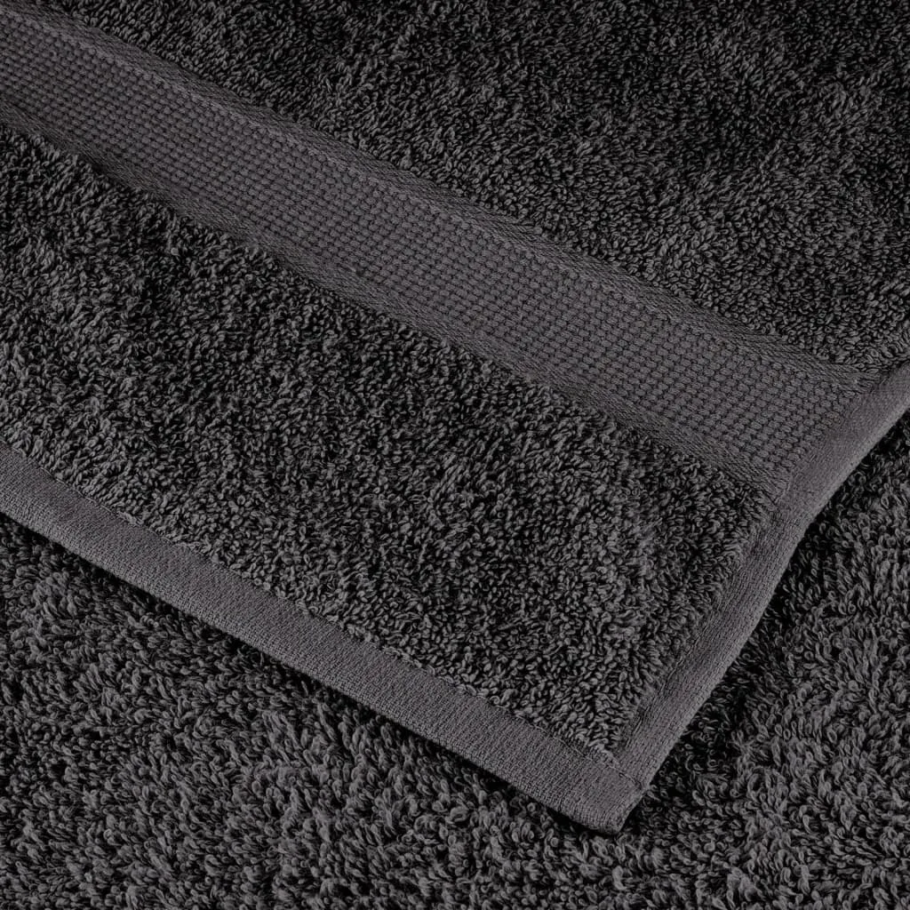 vidaXL 12 Piece Premium Towel Set SOLUND Anthracite 600 gsm - Ultra Soft, 100% Cotton Towels