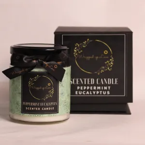 Wrapped up Love Peppermint Eucalyptus scented candle (170g)